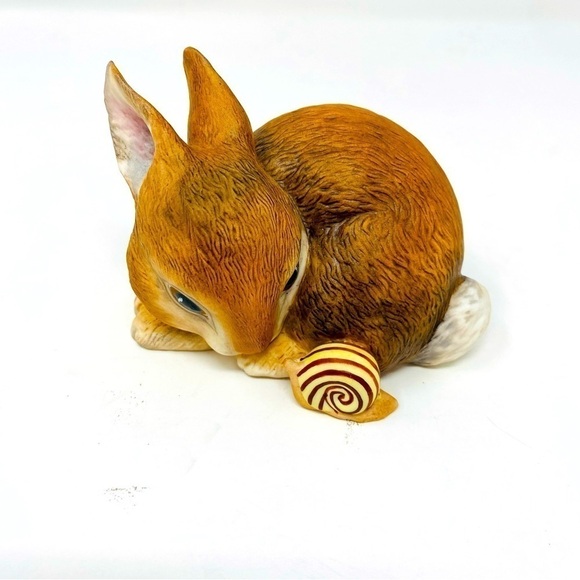 Deborah Bell Jarrett Slowcoach Bunny And Snail Figurine - Picture 2 of 8